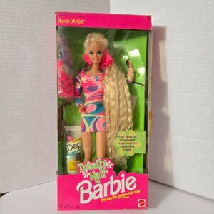 1991 Totally Hair Barbie - Open Box - All Accessories